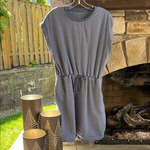 Striped Casual Dress W/ Pockets